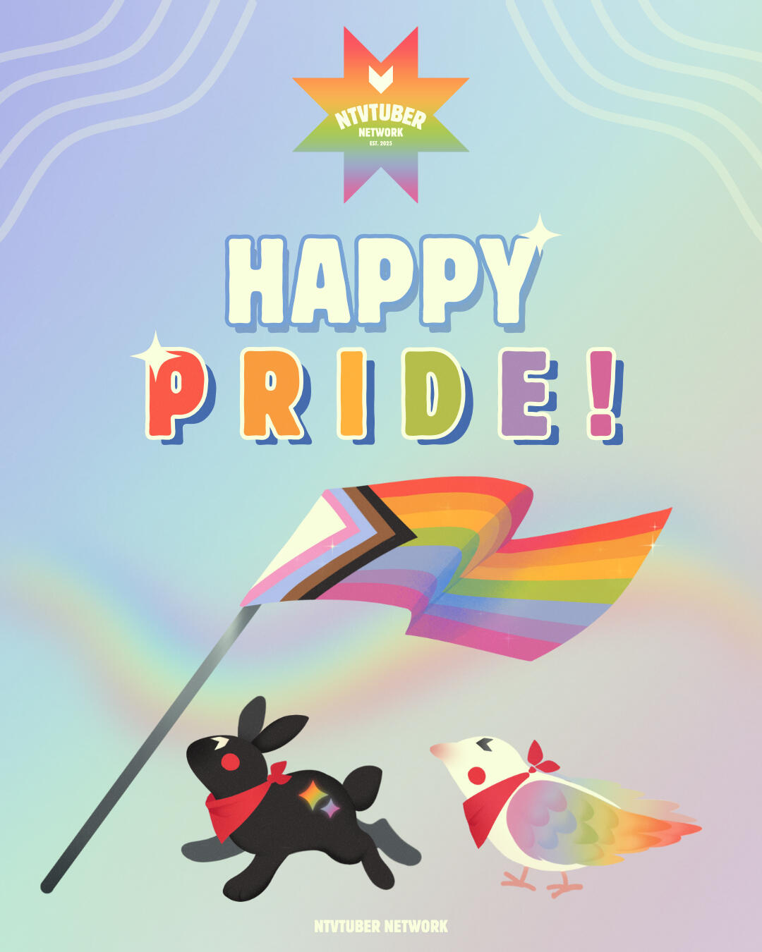 Pride Graphic for the NTVtuber Network (Instagram)